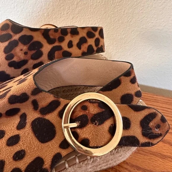 Catherine Malandrino Animal Print Wedge Espadrilles - Picture 3 of 7